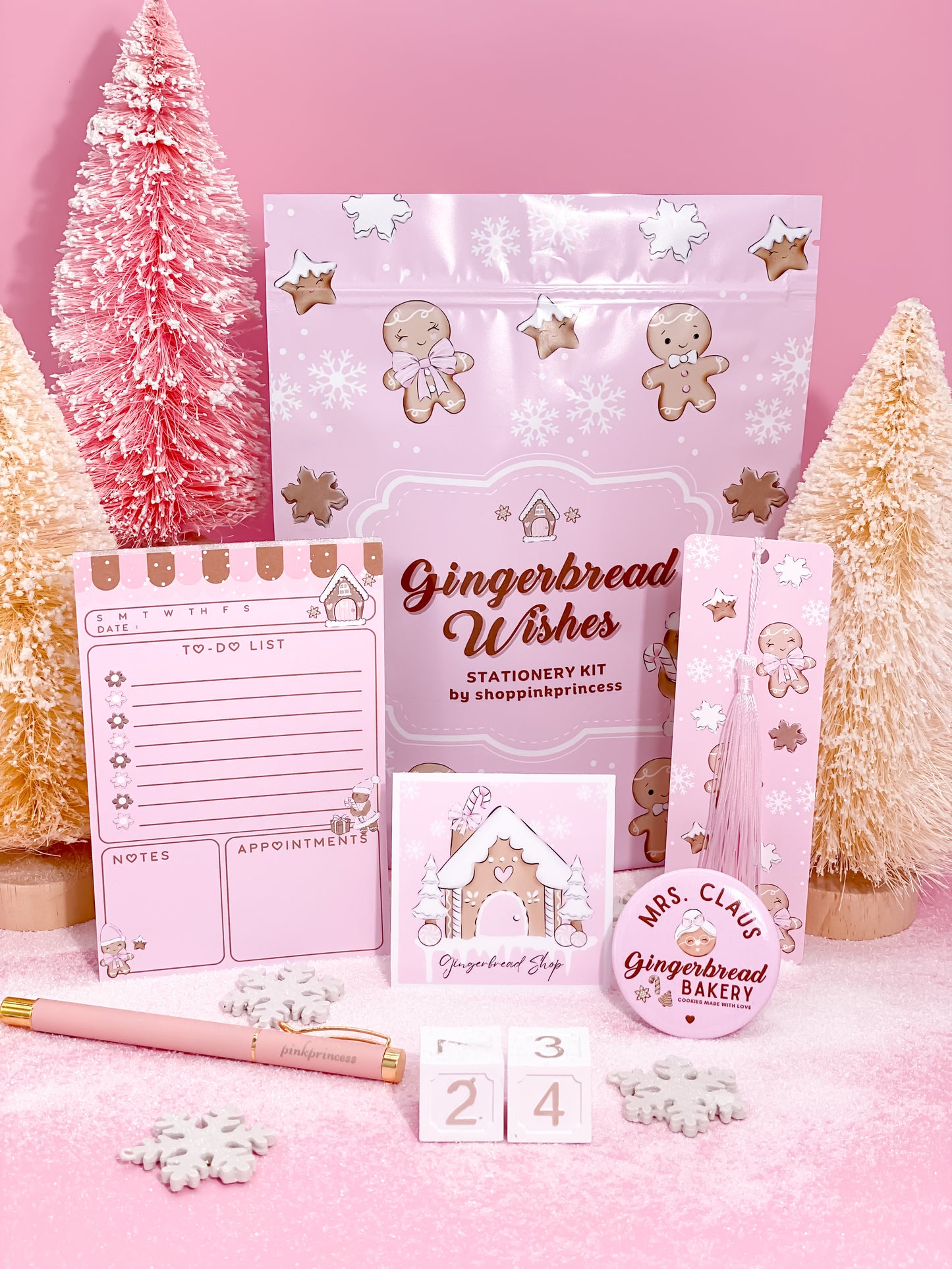 GINGERBREAD WISHES STATIONERY KIT
