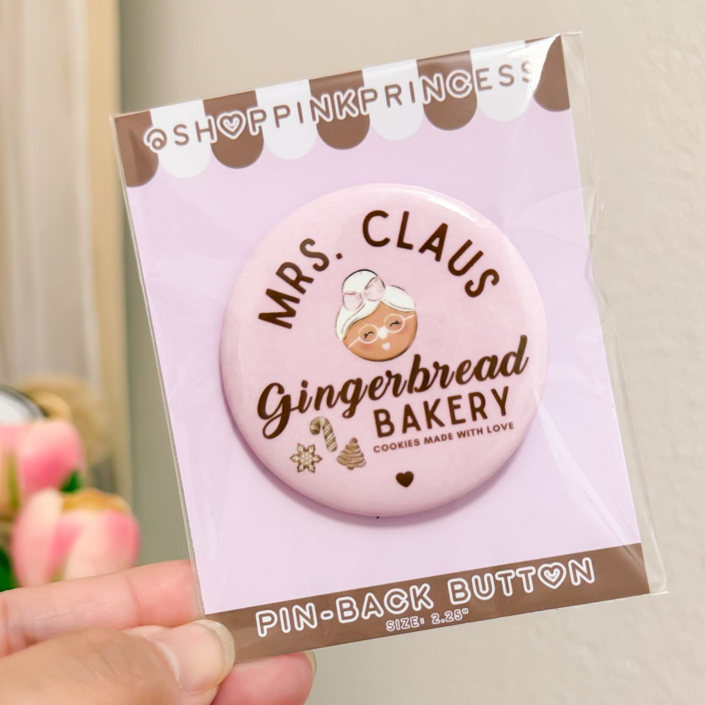 MRS. CLAUS 2.25" PIN-BACK BUTTON