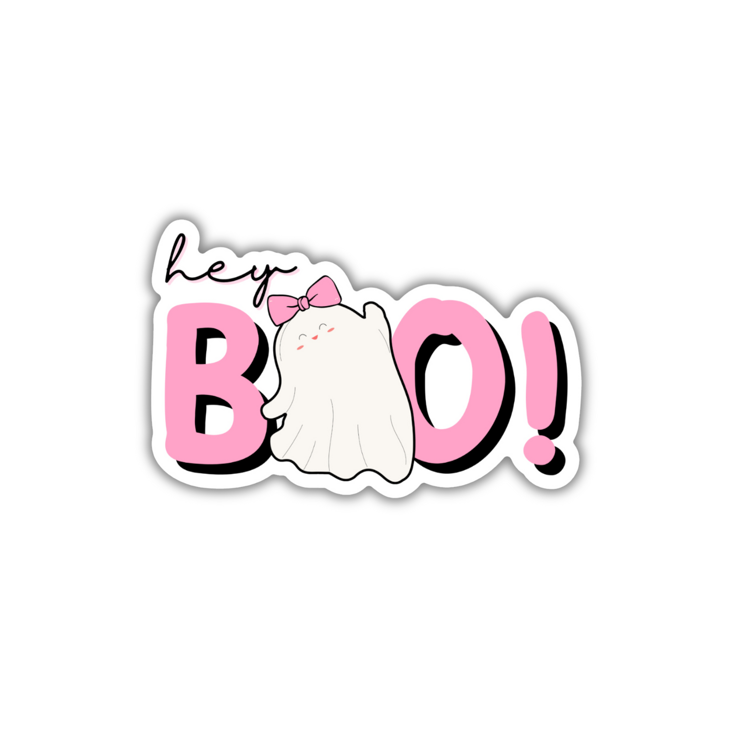 "HEY BOO!" DIE-CUT STICKER