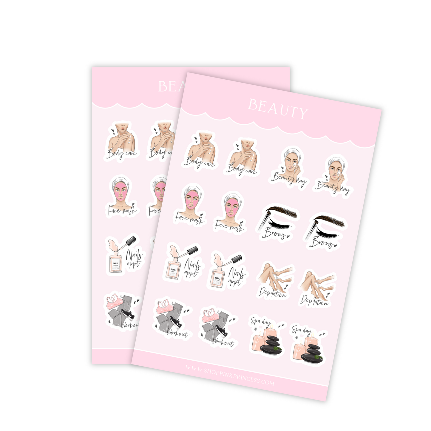 BEAUTY DECO STICKER SHEETS