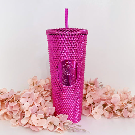HOT PINK 24oz STARBUCKS TUMBLER