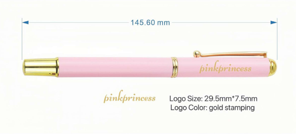 PINK PRINCESS METAL GEL PEN