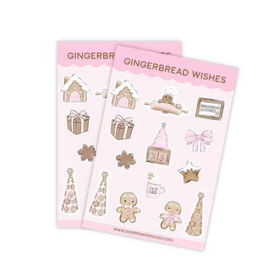 GINGERBREAD WISHES DECO STICKER SHEETS