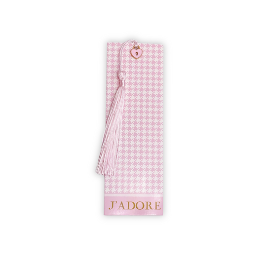 J'ADORE TASSEL BOOKMARK WITH CHARM